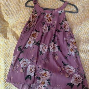 Torrid pink floral goddess tank